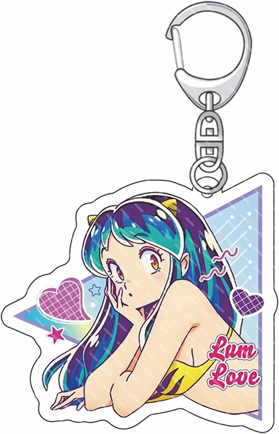 Urusei Yatsura Keychain Ataru Moroboshi Lamb Character Moe Anime Cute Unofficial Goods Key Chain Key Ring Bag Car Key Wallet Birthday Present Gift