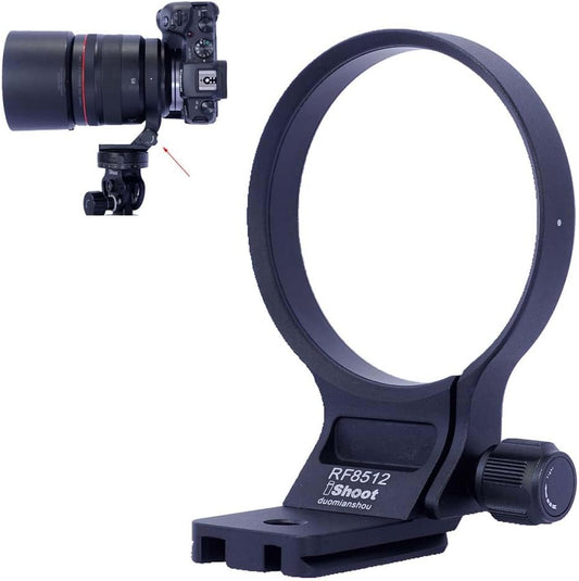 iShoot Camera Lens Ring Tripod Mount, Canon Lens Compatible RF 85mm F1.2L USM & RF 85mm F1.2L USM DS, Lens Support Collar, Lens Bracket Collar, Tripod Socket, Tripod Mount Ring, Support Vertical