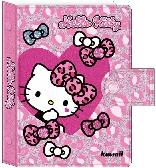 Kamio Japan Hello Kitty Sticker Binder Leopard Print