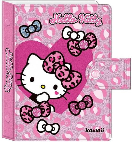 Kamio Japan Hello Kitty Sticker Binder Leopard Print