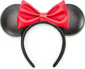 Disney Store Official Walt Disney World Minnie Mouse Ears Headband for Adults, Stylish Unisex Party Accessory with Disney Bow