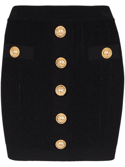 Balmain バルメインニットミニスカート - Image 1