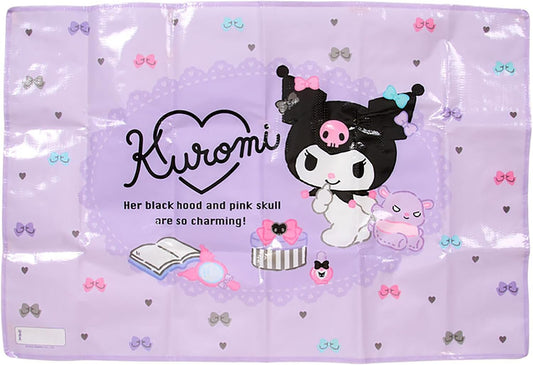 Sanrio Leisure Sheet Kuromi PP One Person Size with Storage Bag with Name Space for Excursions Picnics 604275