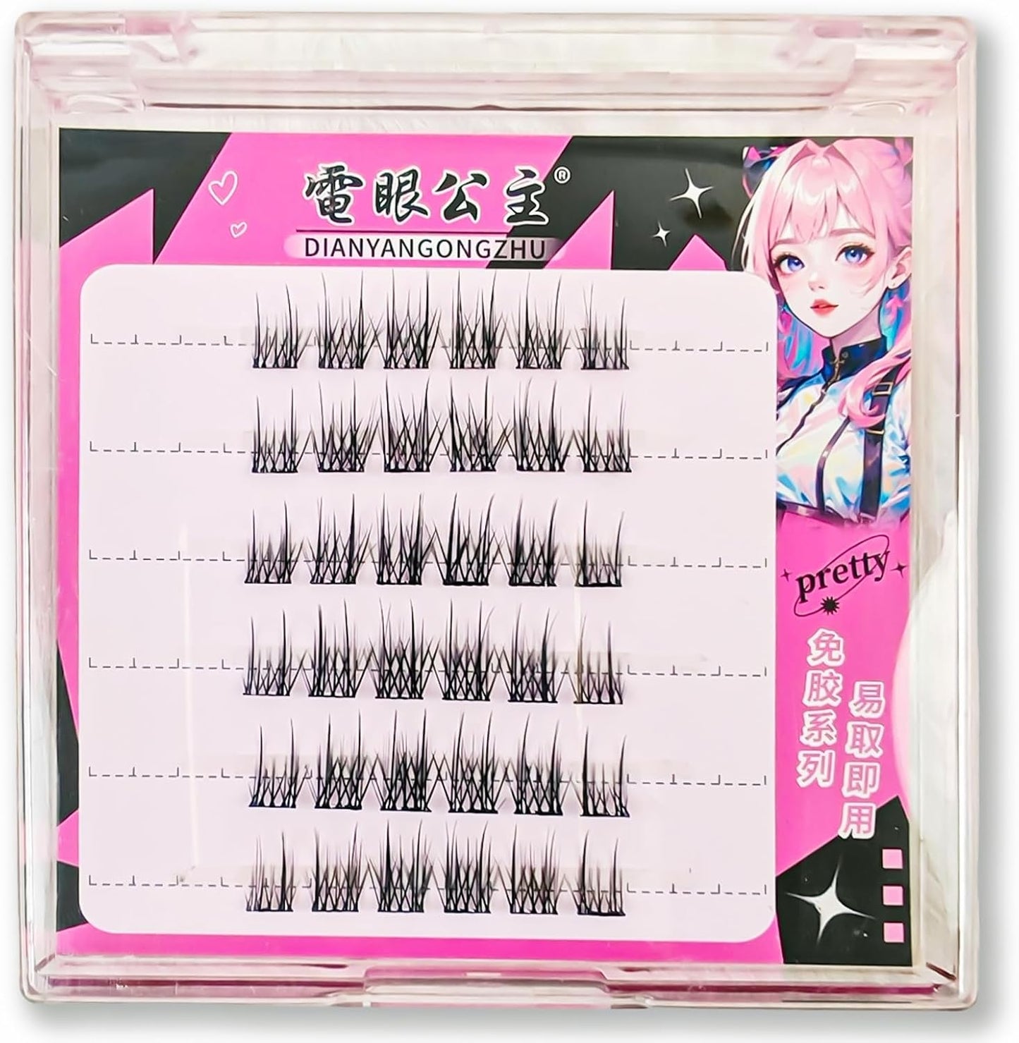 つけまつげ ふんわりボリューム Cカール 柔らか束感 上品ナチュラルタイプ ナチュラル立体感 繰り返し使える 軽量アイラッシュ（04-カメリア）