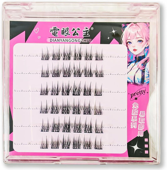 つけまつげ ふんわりボリューム Cカール 柔らか束感 上品ナチュラルタイプ ナチュラル立体感 繰り返し使える 軽量アイラッシュ（04-カメリア）