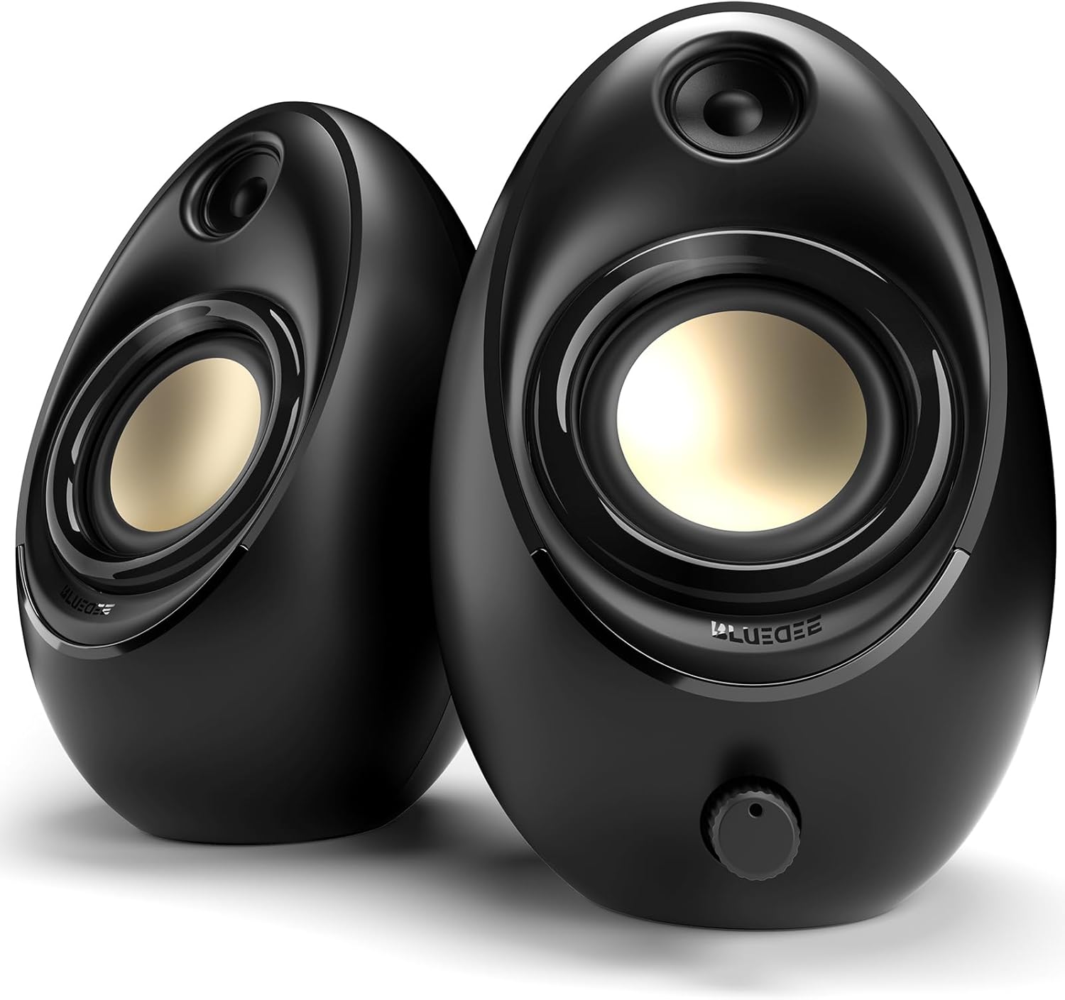 Bluedee Speaker, PC, 20W, Bluetooth 5.4, USB/USB-C Power, 3D Audio, Enhanced Bass, 8 Different RGB Light Modes, Switchable Desktop/Notebook PC Speaker, Heavy Bass, Compact Design, Japanese Instruction