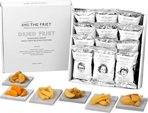 (6 Rare Flavors) AND THE FRIET & THE FRIET Mini, 12 Pack, Dry Frit Snacks, Home Drinking, Tokyo Souvenir, Individually Wrapped, Souvenirs | Middle Agen Sweets Assorted Housewarming Return Premium Potato Chips