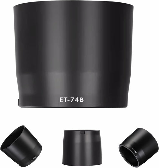 Lens Hood ET-74B Compatible with Canon RF100-400mm F5.6-8 IS USM/EF70-300mm F4-5.6 IS II USM Lens Compatible with Canon ET-74B Prevents Non-Image and Interfered Light Lens Protection Mounting Design