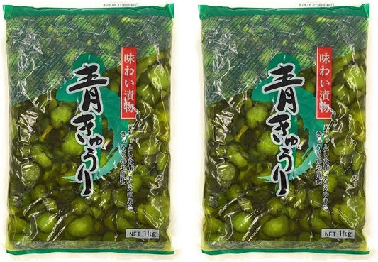 Green Farm [Bulk Purchase] Blue Cucumber Tasted Pickles 2.2 lbs (1 kg) x 2 Bags [Value