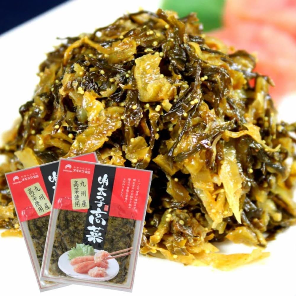 Crunchy spicy mentaiko grains mixed with spicy takana! Authentic Kyushu flavors in a perfect collaboration! Made with authentic Kyushu takana! ・Hakata mentaiko spicy takana pickles (80g) 2-pack set! ★