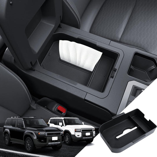 Toyota Land Cruiser 250 Built-In Center Console Box, Console Tray, Accessories, Small Items, ABS Material, Interior Parts, Interior Storage, Convenient Car Storage, For 2024 Vehicles, Anti-Slip,