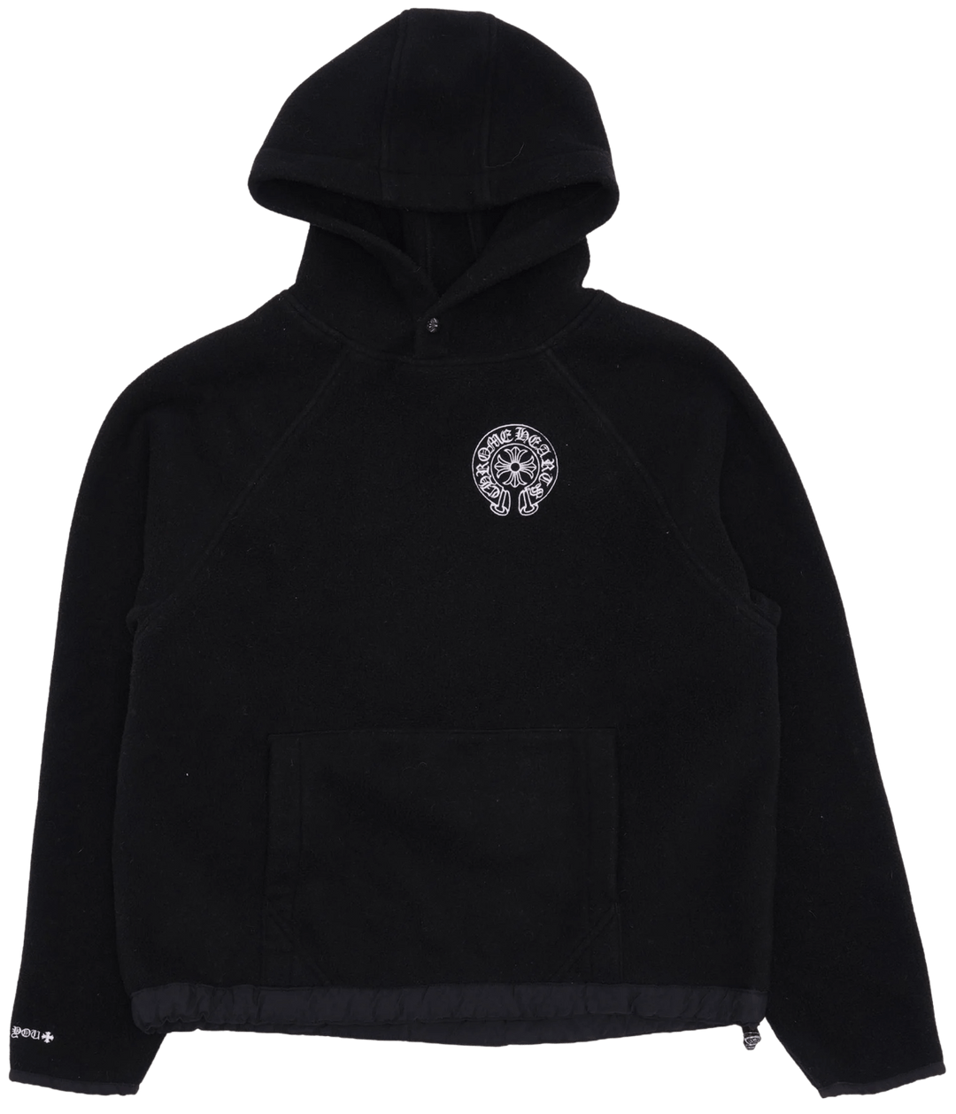 CHROME HEARTS 'HORSE FLEECE' BLACK HOODIE