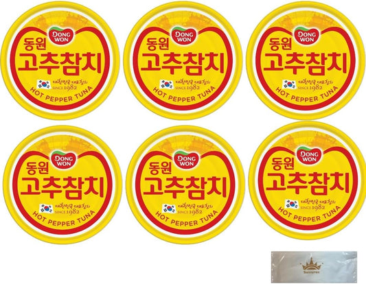 Chili Pepper, Korean Tuna Can, Bulk Purchase, Dongwon, Chili Tuna, 6 Pieces, Side Dishes, Retort, Canned Stocking, Food (6 Cans)