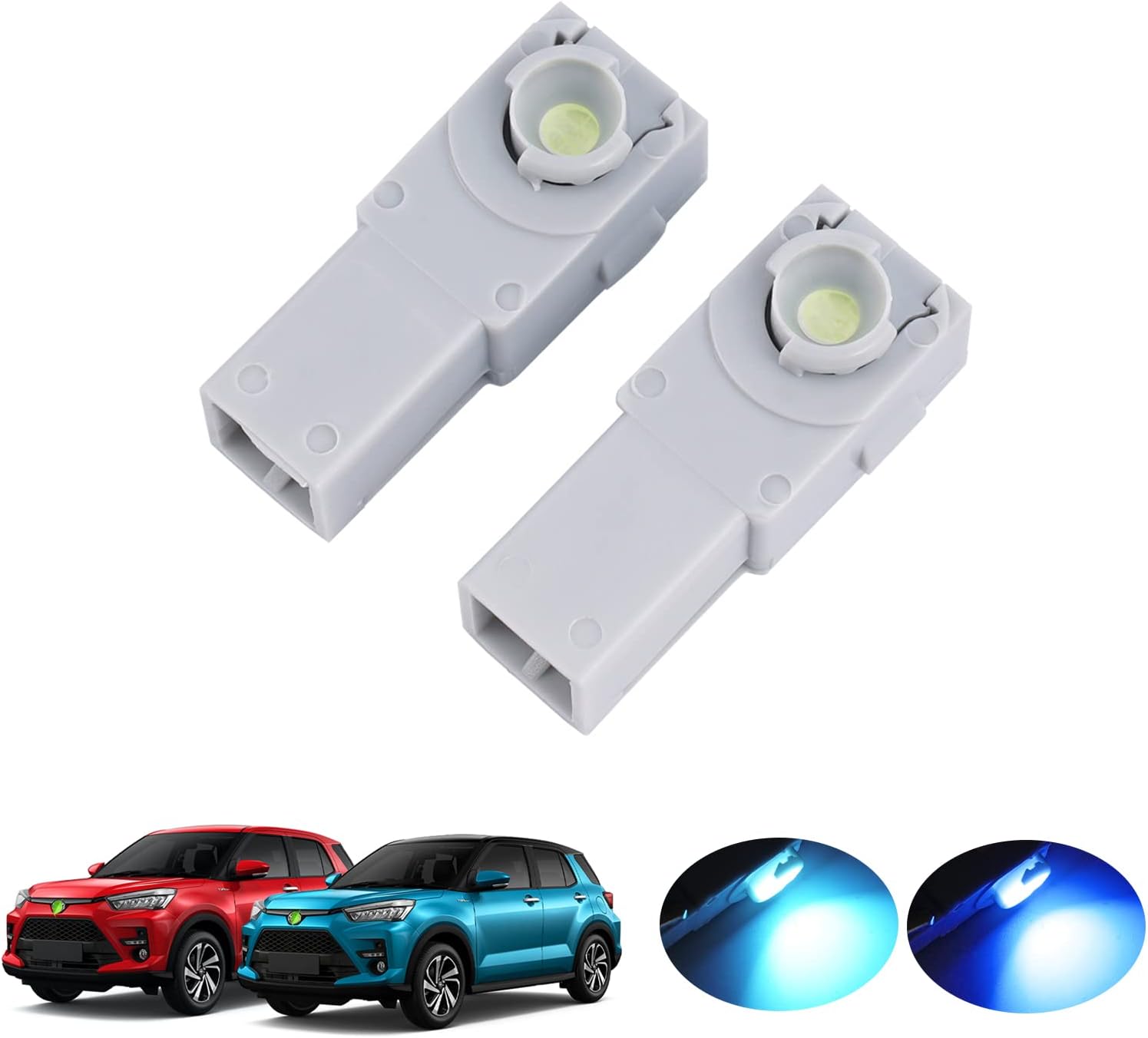 Foot Lamp, LED Inner Lamp, LED Room Lamp, Interior, Custom Parts, Set of 2, Blue