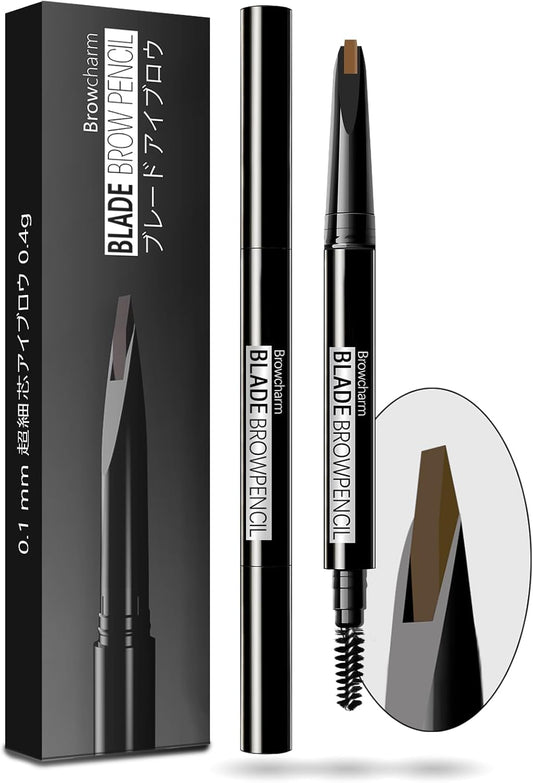 (New Version) Eyebrow Pencil, Ultra Fine, Waterproof, Popular, Long-Lasting, Eyebrow Pencil, Sweat-Resistant, Natural Finish, Eyebrow Waterproof, Comes with Brush Included, Eyebrow Brush, Eyebrow