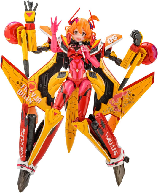 Aoshima Bunka Kyozai VFG Macross Delta VF-31J Siegfried Freya Vion Total Height Approx. 5.6 inches (143 mm), Color Coded Plastic Model MC-14