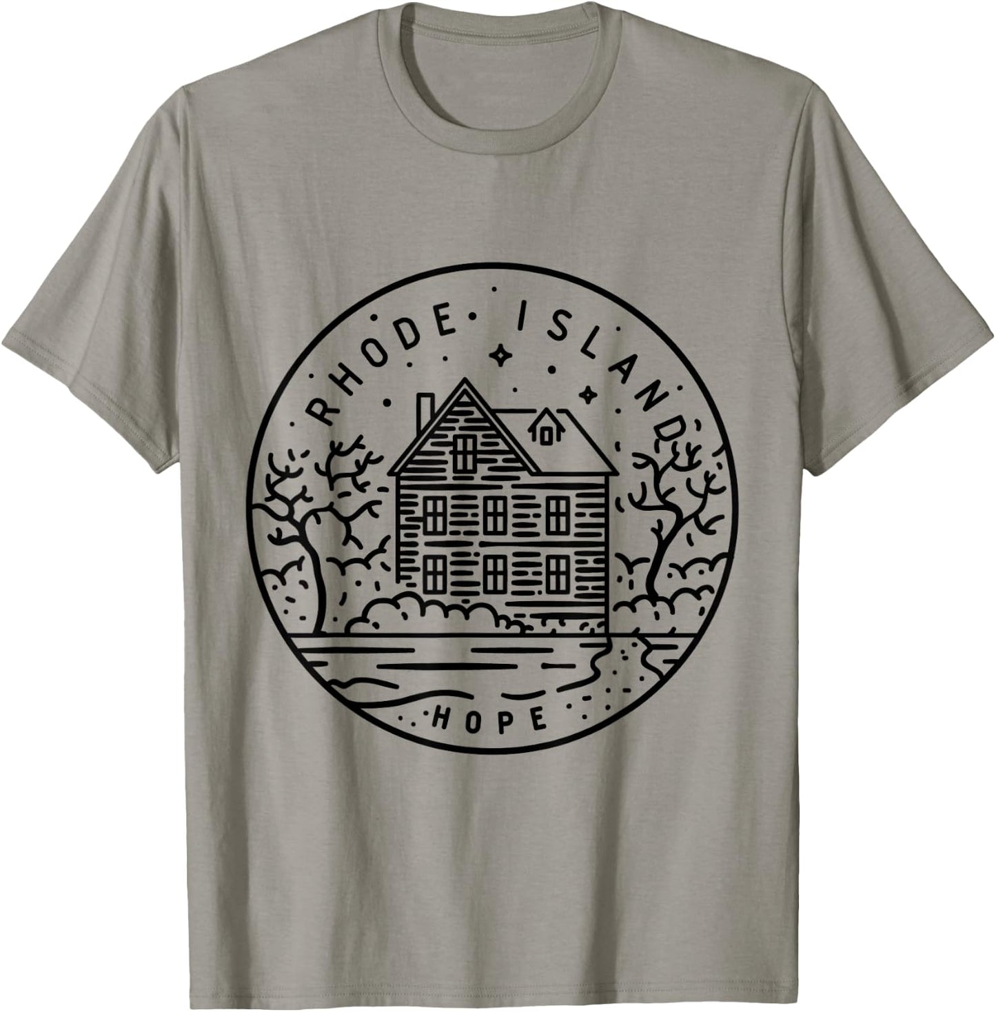 Rhode Island 1790 State of Rhode Island Camiseta, Gris