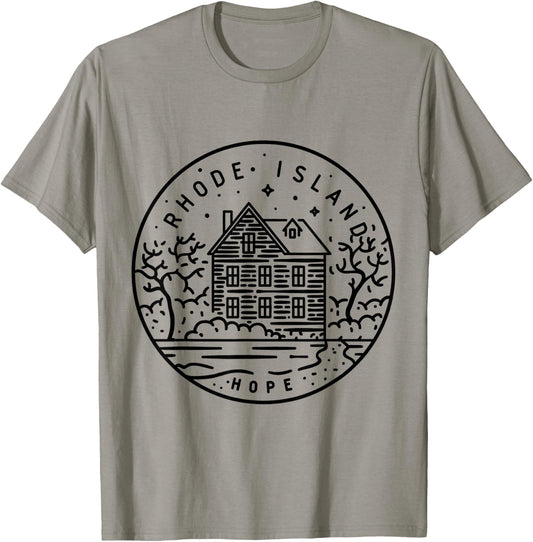 Rhode Island 1790 State of Rhode Island Camiseta, Gris