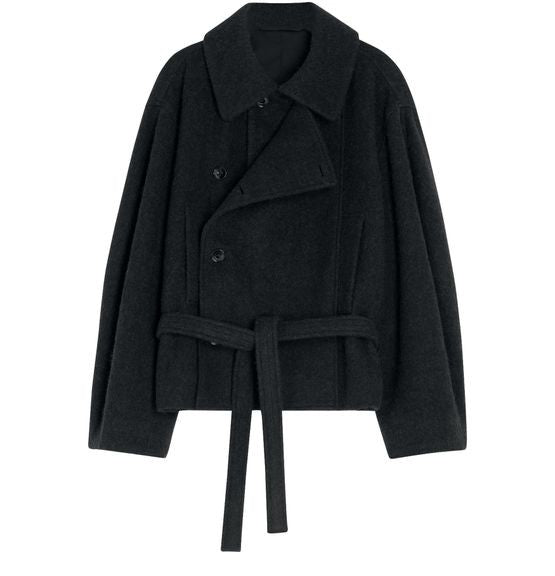 LEMAIRE Short asymmetrical bathrobe coat - Image 1