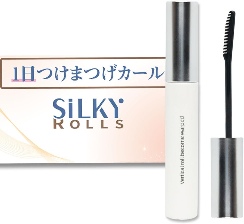 SILKY ROLLS 1 Day False Eyelash Curl Easy to Apply One Coat Before the Buffer, Self-Treatment for Eyelash Design Maker with Hot Water, No Mascara or Mascara Base Eyelash Cosmetic