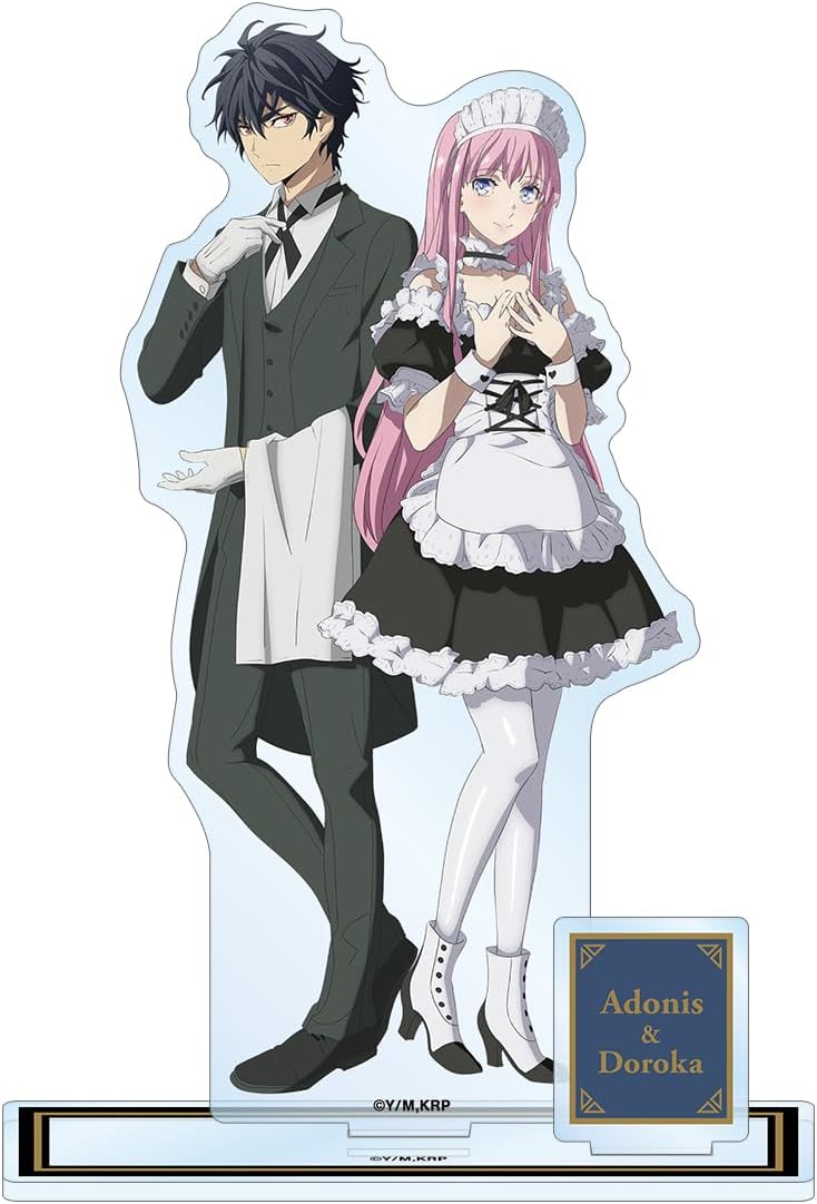 TV Anime "Okoku of Mitsu" Illustrated by Adonis & Doroca, Butler & Maid Ver. BIG Acrylic Stand with Parts