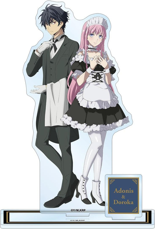TV Anime "Okoku of Mitsu" Illustrated by Adonis & Doroca, Butler & Maid Ver. BIG Acrylic Stand with Parts