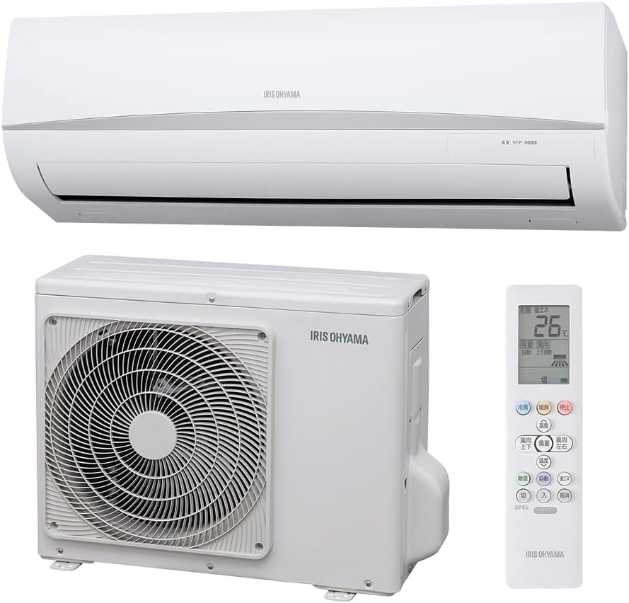 Iris Ohyama Air Conditioner, 14 tatami mats, 4.0 kW, Gentle Eco, Energy Saving, Sleep Mode, Dehumidification Mode, On/Off Timer, Up/Down/Left/Right Automatic Louvers, Internal Cleaning Function