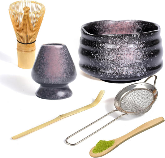 DWCQRTM Japanese Matcha Set of 6 Matcha Set, Tea Ceremony Set, Tea Ceremony Set, Matcha Bowl, Chasaku, Chasaku Repair Chasaku