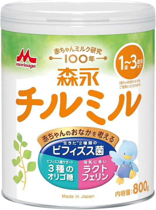 Morinaga Follow Up Milk, Chirumiru, 28.6 oz (800 g) (For Ages 1 to 3 Years Old (Can be used from 9 Months), Powdered Milk, Bifidobacteria, Oligosaccharides, Lactoferrin)