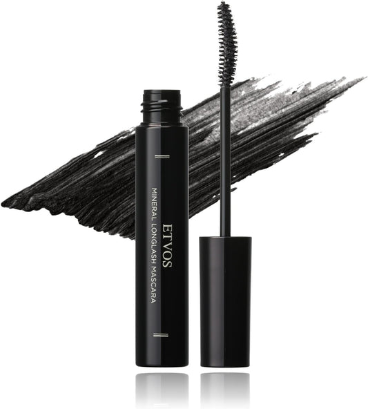 Etovos Mineral Long Lush Mascara 7g #Black Sensitive Skin Eye Makeup Mascara Soap Off
