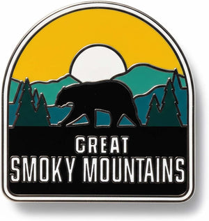 Vagabond Heart Great Smoky Mountains Pin – Insignia de solapa esmaltada dura para Tennessee NPS Souvenir – Pasador de metal para viajes de parque nacional de las grandes montañas ahumadas para mochila
