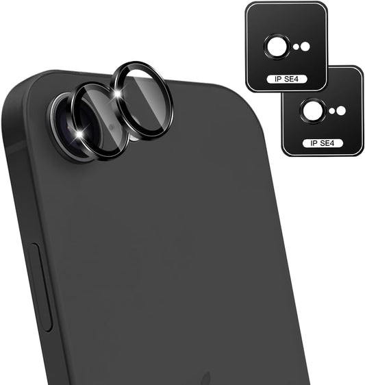 [wnunbg 2 Piece Set] Compatible iPhone 16E Camera Film [Japan Asahi Glass Material, 9H Hardness, Shatterproof] Compatible with iPhone 16E Lens Film, Camera Protective Film, Lens Protective Film, Ultra