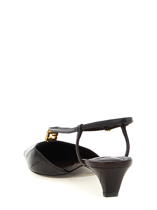 Fendi 'Fendi F Fold' Slingback - Image 1