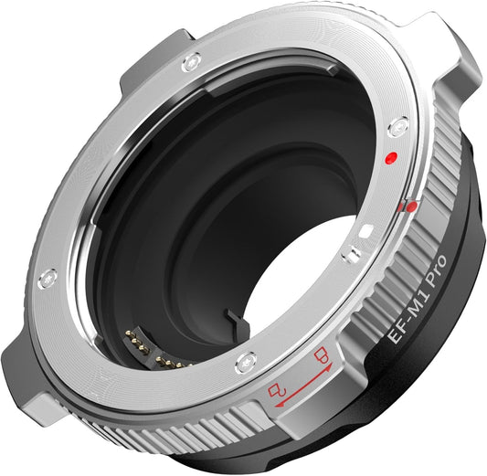 VILTROX EF-M1 PRO Lens Mount Adapter Auto Focus Lens Converter for Canon EF/EF-S Lens and Micro 4/3 Cameras MFT GH4 GH5 GF6 GX7 E-M5 E-M10II E-PL5 Cameras