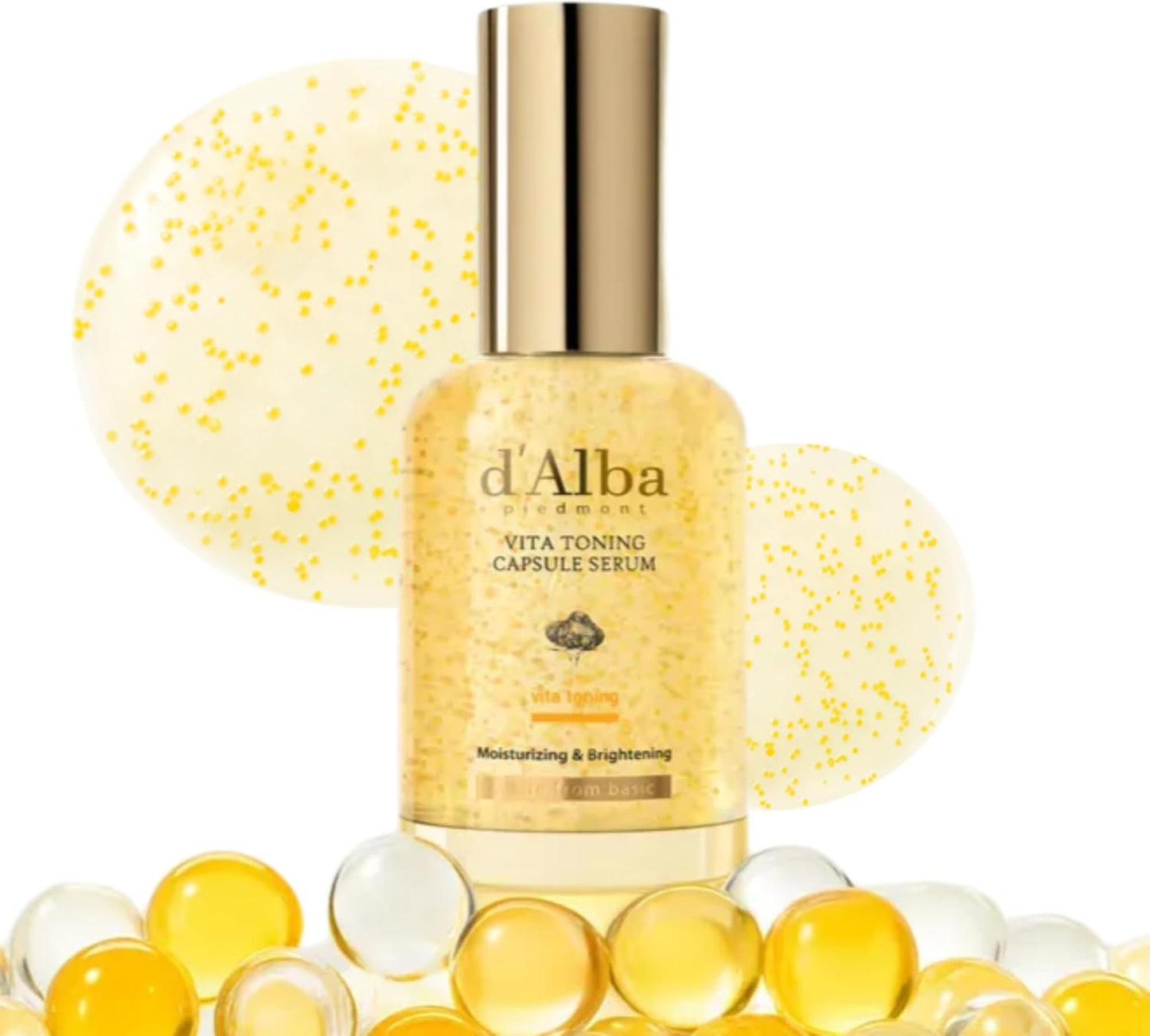 d'Alba Vititoning Capsule Serum, 1.7 fl oz (50 ml), Vita Toning Cupsule Serum, Serum, Ampoule, Moisturizing, Soothing, Dry Skin, Moist Vitamin, Glutathione