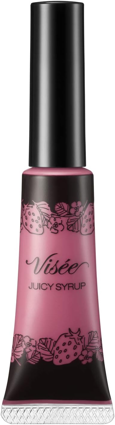 Visee PK801 Riche Juicy Syrup Lipstick, Peach Milk, 0.3 oz (9.5 g)