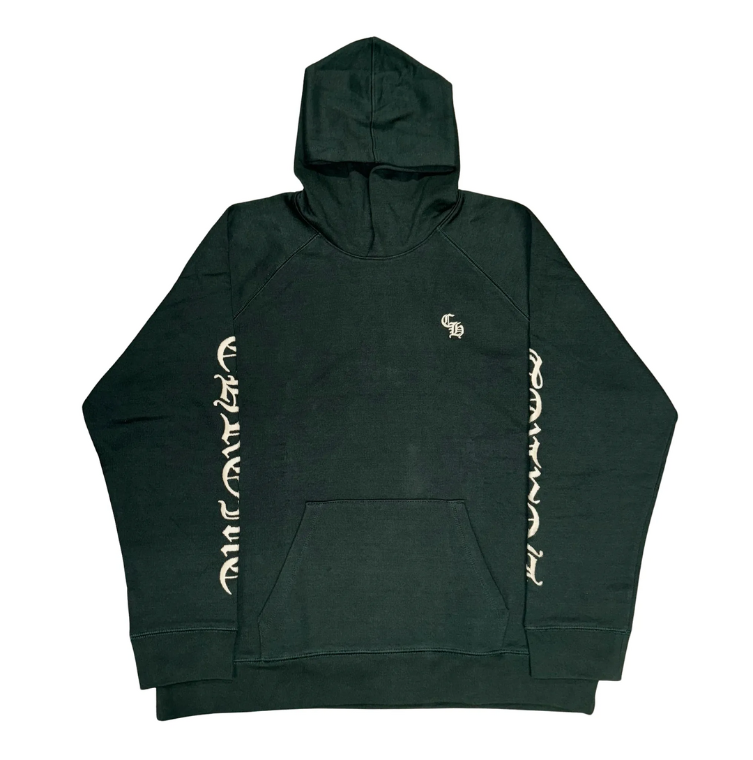 CHROME HEARTS 'SLO RIDE' GREEN HOODIE