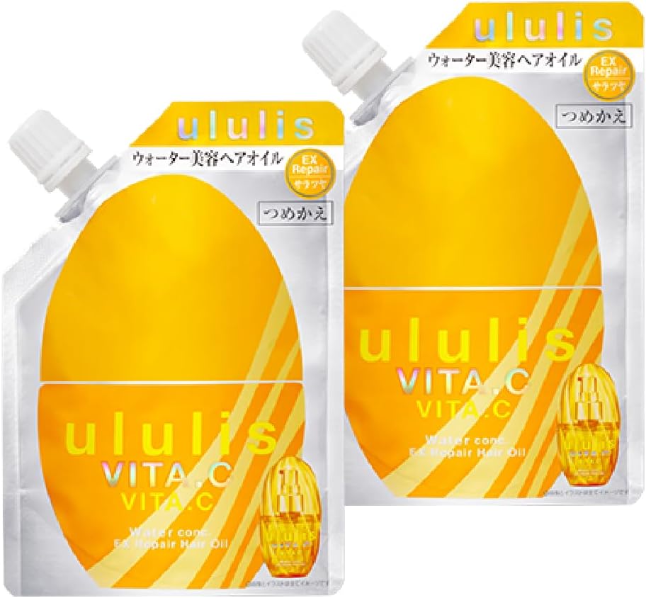 Ullis ululis (VITA.C) Hair Oil Refill Set of 2 (75 mL x 2)
