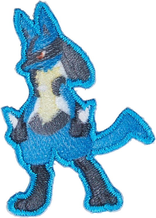 Inagaki Fukushoku Pokemon Sticker Patch, Dual Use Iron-on Adhesive Type, Lucario POS027