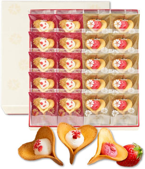 KINEEL Ruffle 20 pieces (Vanilla・Berry Berry) / Halloween Year-end Gift Sweets Western Confectionery Sweets Langue de Chat Gift Celebration Return Hand-carried Gift Assortment Individual Packaging
