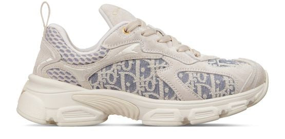 Dior Vibe sneakers jacquard with raffia Dior Oblique motif andsuede calfskin - Image 1