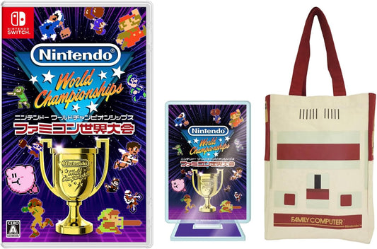 Nintendo Famicom World Championships - Switch + Family Computer Tote Bag, Exclusive, Original Acrylic Stand Included