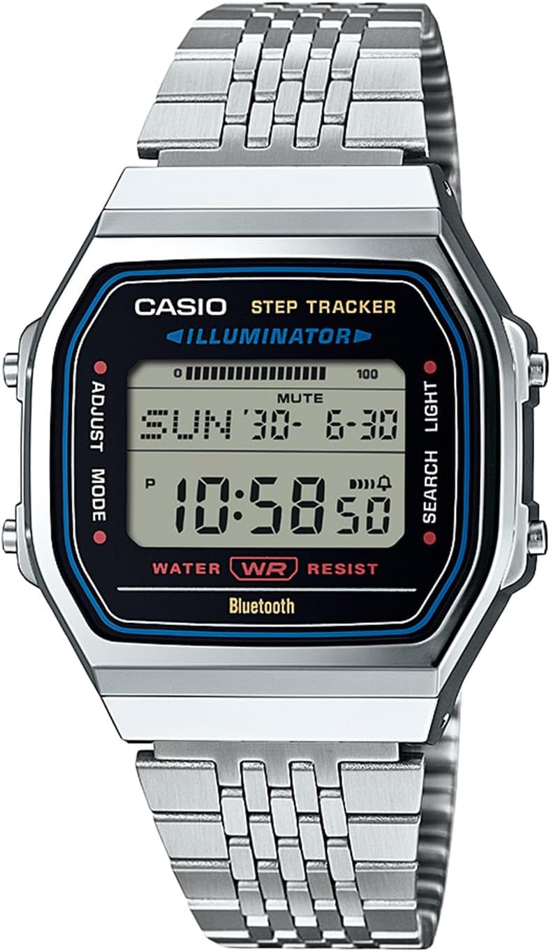Casio Collection ABL-100WE Wristwatch, Bluetooth Equipped, Silver, Bracelet Type