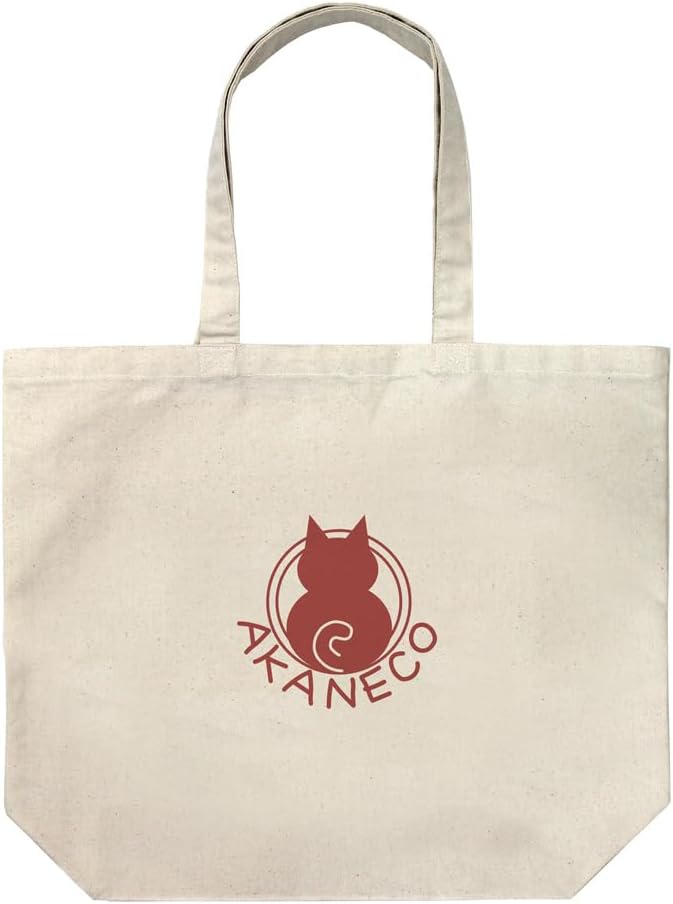 [Official] Cospa TV Anime "Ramen Red Cat" Ramen Red Cat Logo Large Tote NATURAL