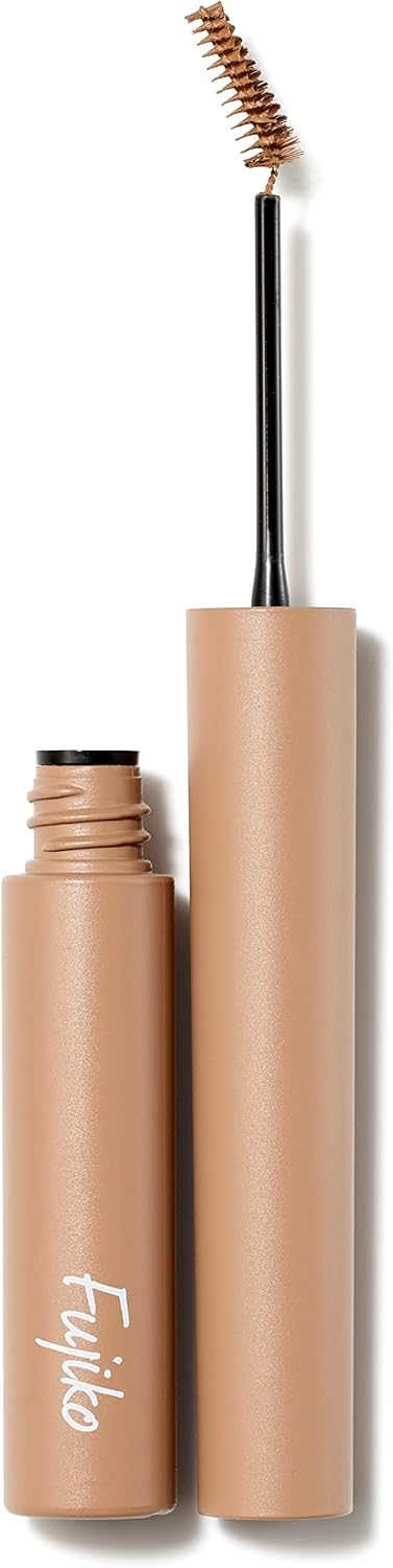 Fujiko Magical Eyebrow Color, 02 Light Brown, 0.1 oz (3 g), Eyebrow Mascara, Natural, 3D Beautiful Eyebrows, Smudge Proof