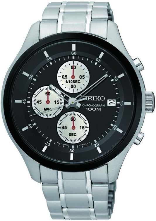 セイコー SEIKO クロノ クオーツ メンズ 腕時計 SKS545P1 ブラック [並行輸入品]