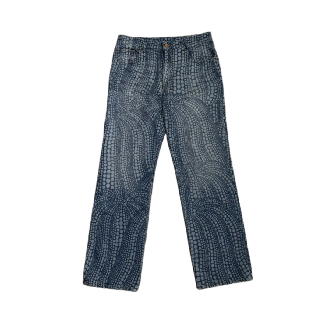 LOUIS VUITTON × YAYOI KUSAMA 'BLUE' ALL OVER DOTS JEANS