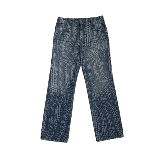LOUIS VUITTON × YAYOI KUSAMA 'BLUE' ALL OVER DOTS JEANS