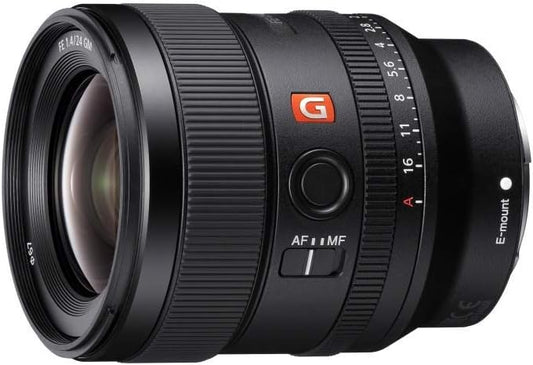 Sony E-Mount FE 24mm F1.4 GM Full Frame Wide Angle Prime Lens (SEL24F14GM), Black (Renewed)