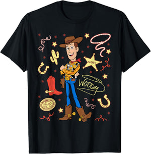 Disney y Pixar Toy Story Sheriff Woody Western Collage Camiseta